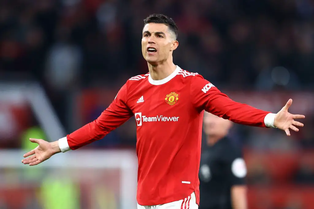 Manchester United star Cristiano Ronaldo ruled out of the Crystal Palace clash with a hip injury. (Photo by Michael Steele/Getty Images)