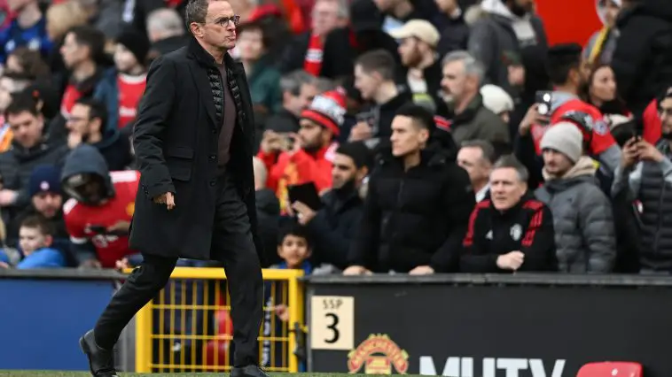 Ralf Rangnick has left Manchester United. (Photo by Nathan Stirk/Getty Images)
