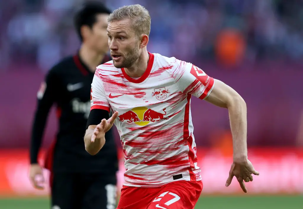Bayern Munich make opening offer for Manchester United target Konrad Laimer. (Photo by Martin Rose/Getty Images)