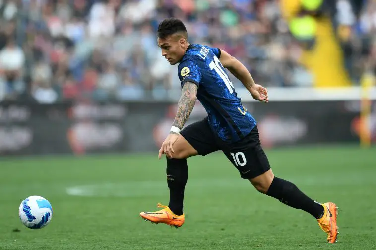 Lautaro Martinez in action for Inter Milan. (Photo by Alessandro Sabattini/Getty Images)