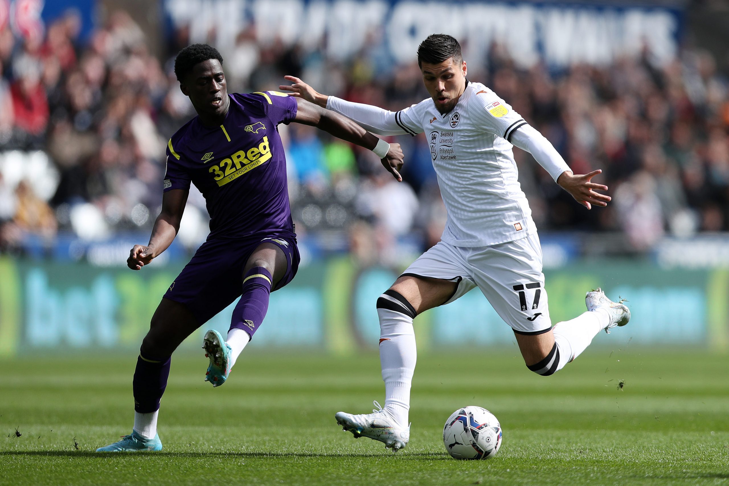 Malcolm Ebiowei of Derby County was on the radar of Manchester United.