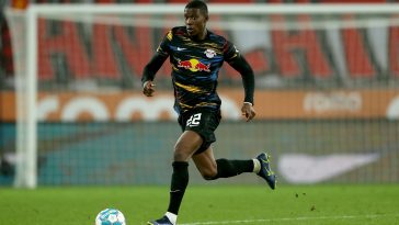 Nordi Mukiele could become a transfer target for Tottenham. (Photo by Alexander Hassenstein/Getty Images)