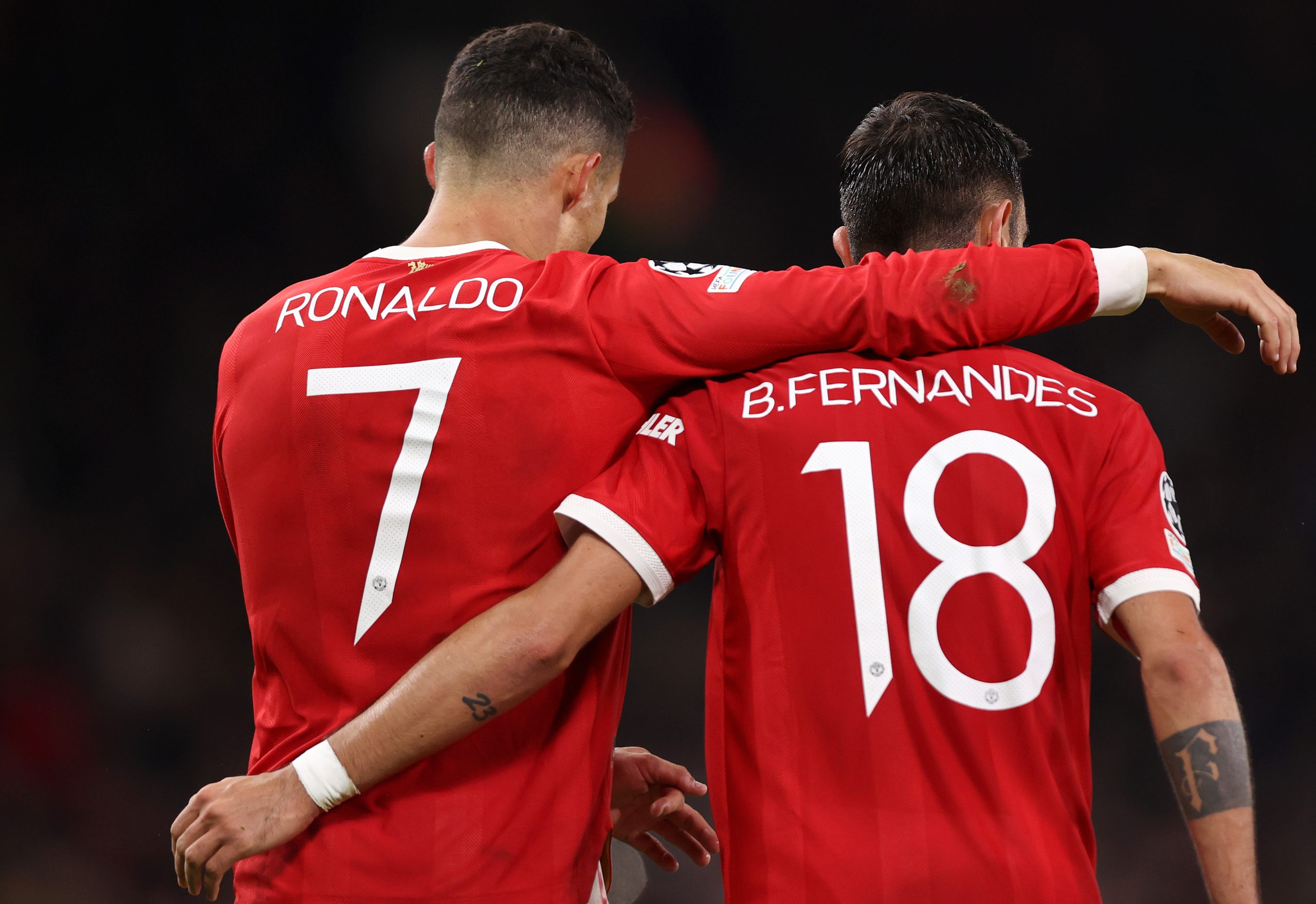 Bruno Fernandes is Ronaldo's team-mate at Portugal.  (Photo by Naomi Baker/Getty Images)