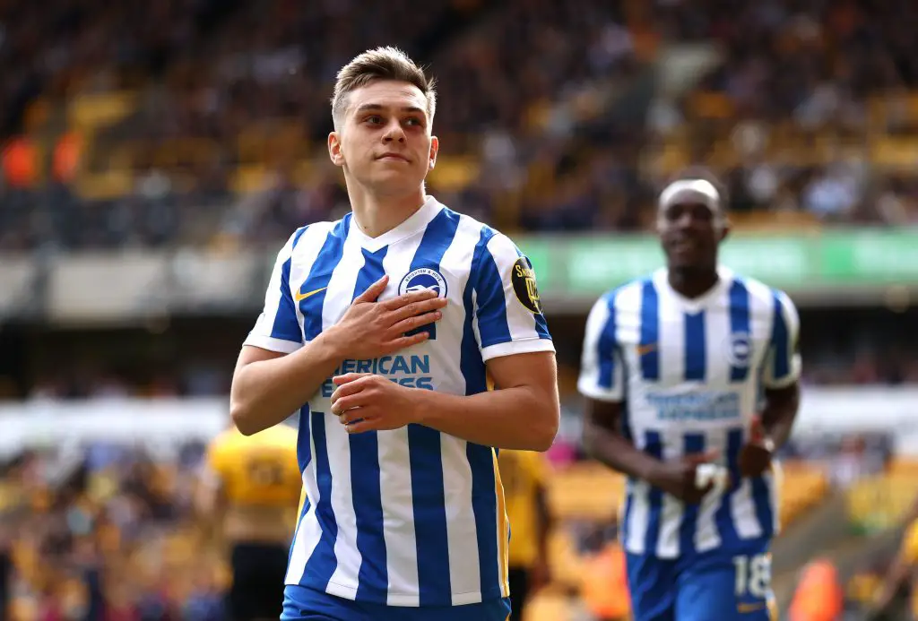 Belgium and Brighton & Hove Albion star Leandro Trossard offered to Manchester United. (Photo by Naomi Baker/Getty Images)
