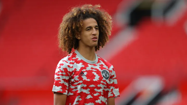 Transfer News: Manchester United are set to loan out Hannibal Mejbri this summer.  (Pic Credit- James Gill- Danehouse/GettyImages)