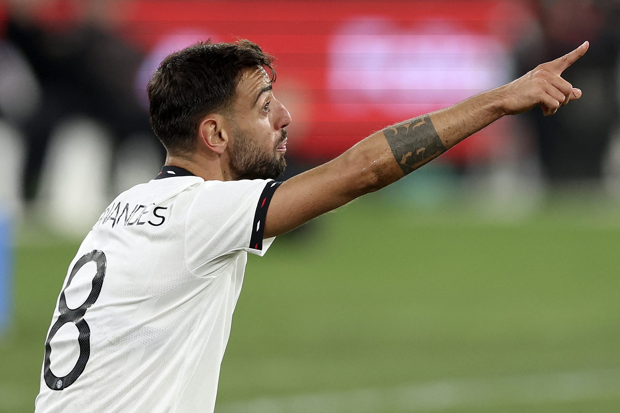 Manchester United's Bruno Fernandes against Crystal Palace in pre-season.