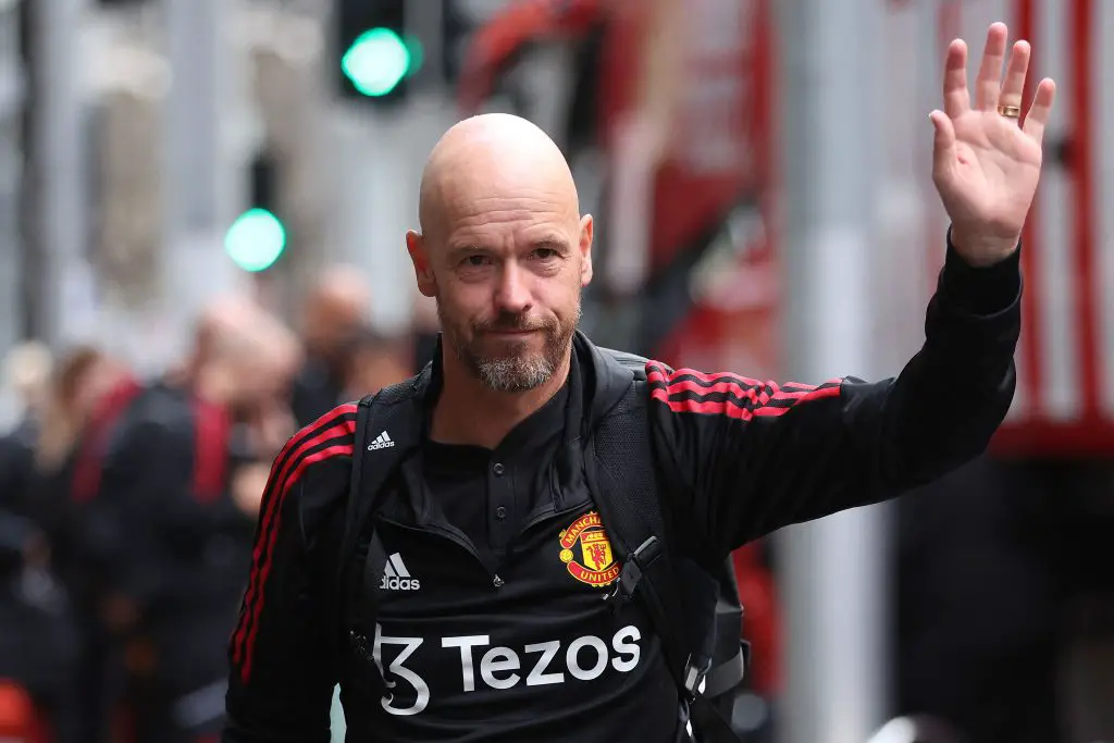 Erik ten Hag delivers his verdict on Manchester United's midfield requirements. (Photo by MARTIN KEEP/AFP via Getty Images)