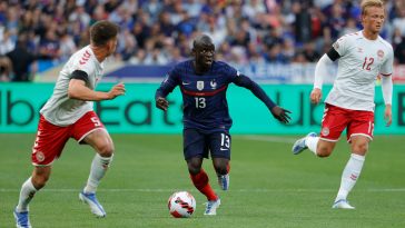 N'Golo Kante is being targeted by Man United and Arsenal. (Photo by GEOFFROY VAN DER HASSELT/AFP via Getty Images)
