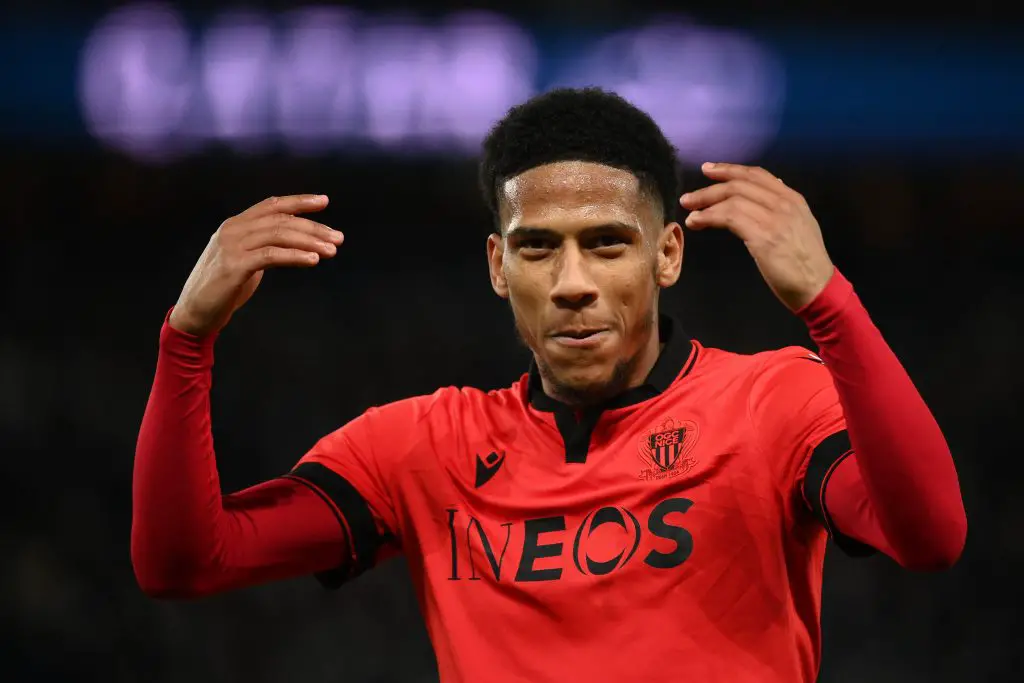 Manchester United are intent on signing Nice centre-back Jean Claire-Todibo. (Photo by FRANCK FIFE/AFP via Getty Images)