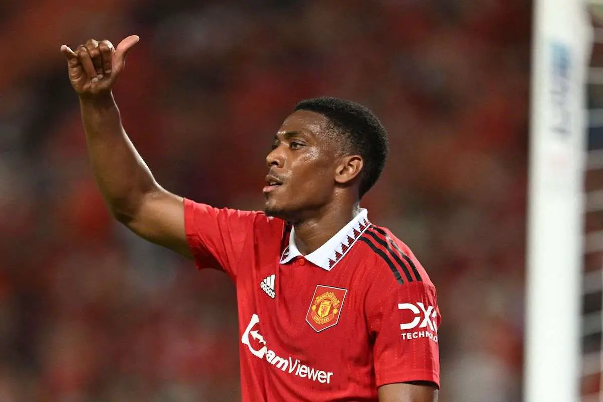 Manchester United's Anthony Martial had a great pre-season. (Photo by MANAN VATSYAYANA/AFP via Getty Images)