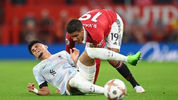 Raphael Varane did not sustain a serious injury during Manchester United vs Manchester City.
