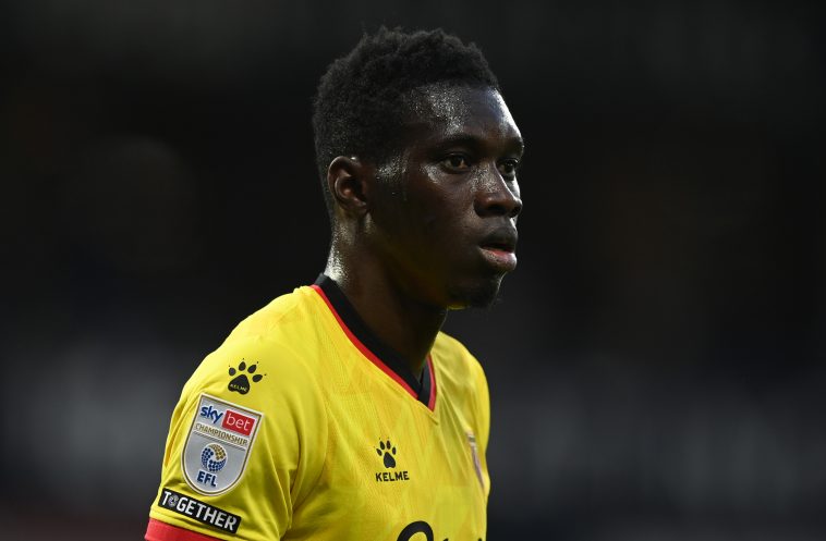 Ismaila Sarr of Watford during the Sky Bet Championship match against West Bromwich Albion.