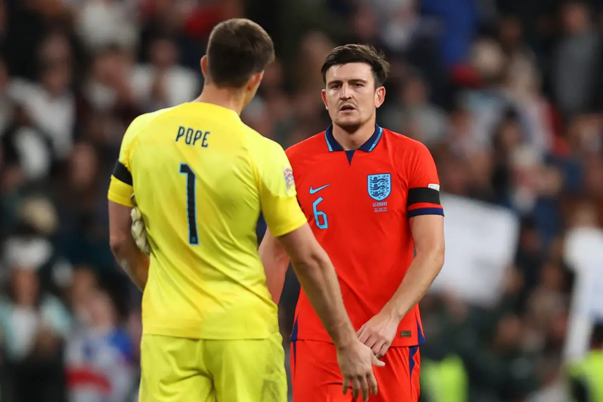 Manchester United captain Harry Maguire could be out for two week due to injury.