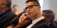 Cristiano Ronaldo with his mother, Maria Dolores dos Santos Aveiro, during a press conference in November 2016.