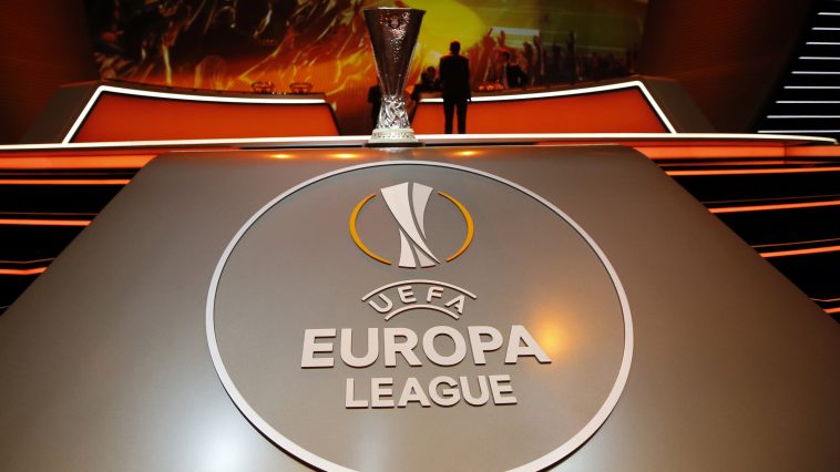 The UEFA Europa League logo. (Image: VALERY HACHE/AFP via Getty Images)