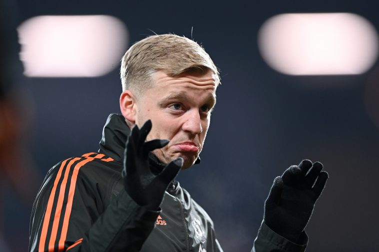 Manchester United have accepted a loan offer from French Ligue 1 club Lorient for midfielder Donny van de Beek.