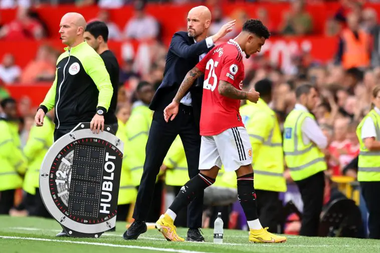 Ten Hag calls to stop discussions as Manchester United soldier on without Sancho.