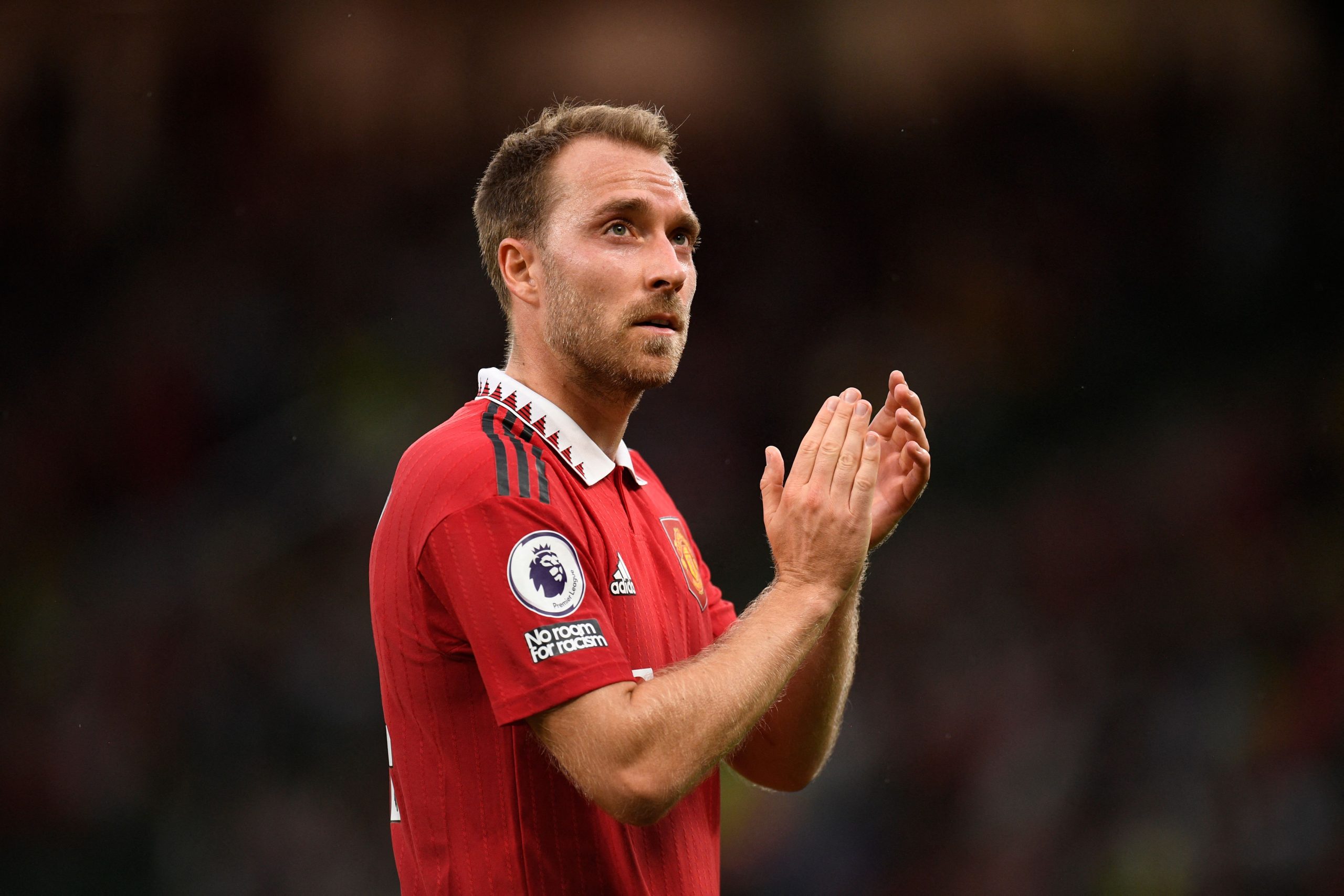 Christian Eriksen believes the five substitution rule will help United. (Photo by OLI SCARFF/AFP via Getty Images)