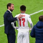 Gareth Southgate with England and Manchester United star, Jadon Sancho.