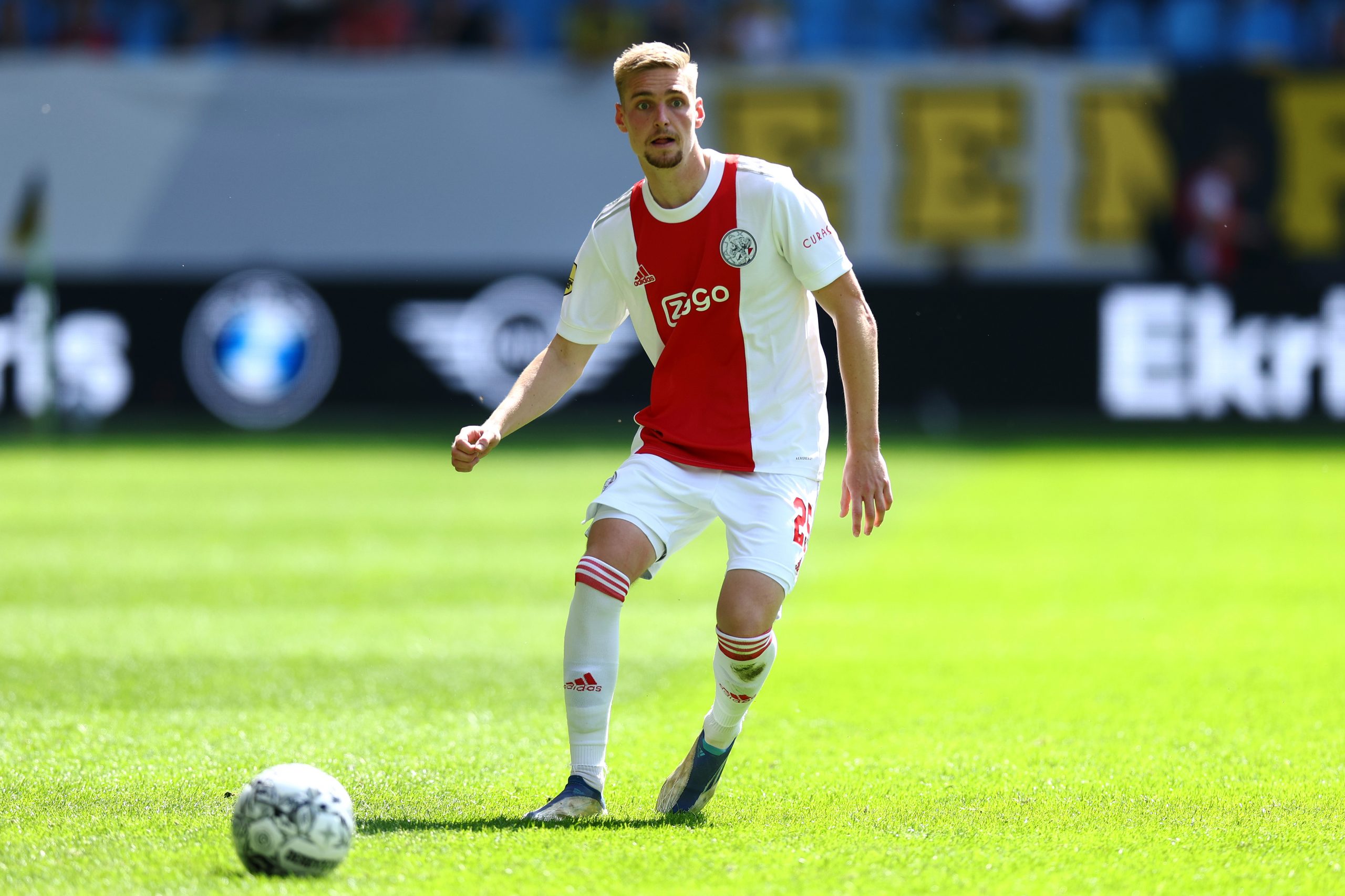 Kenneth Taylor of AFC Ajax in action against Vitesse. (