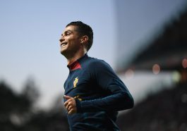 Cristiano Ronaldo of Manchester United in a training session for the Portugal national team.