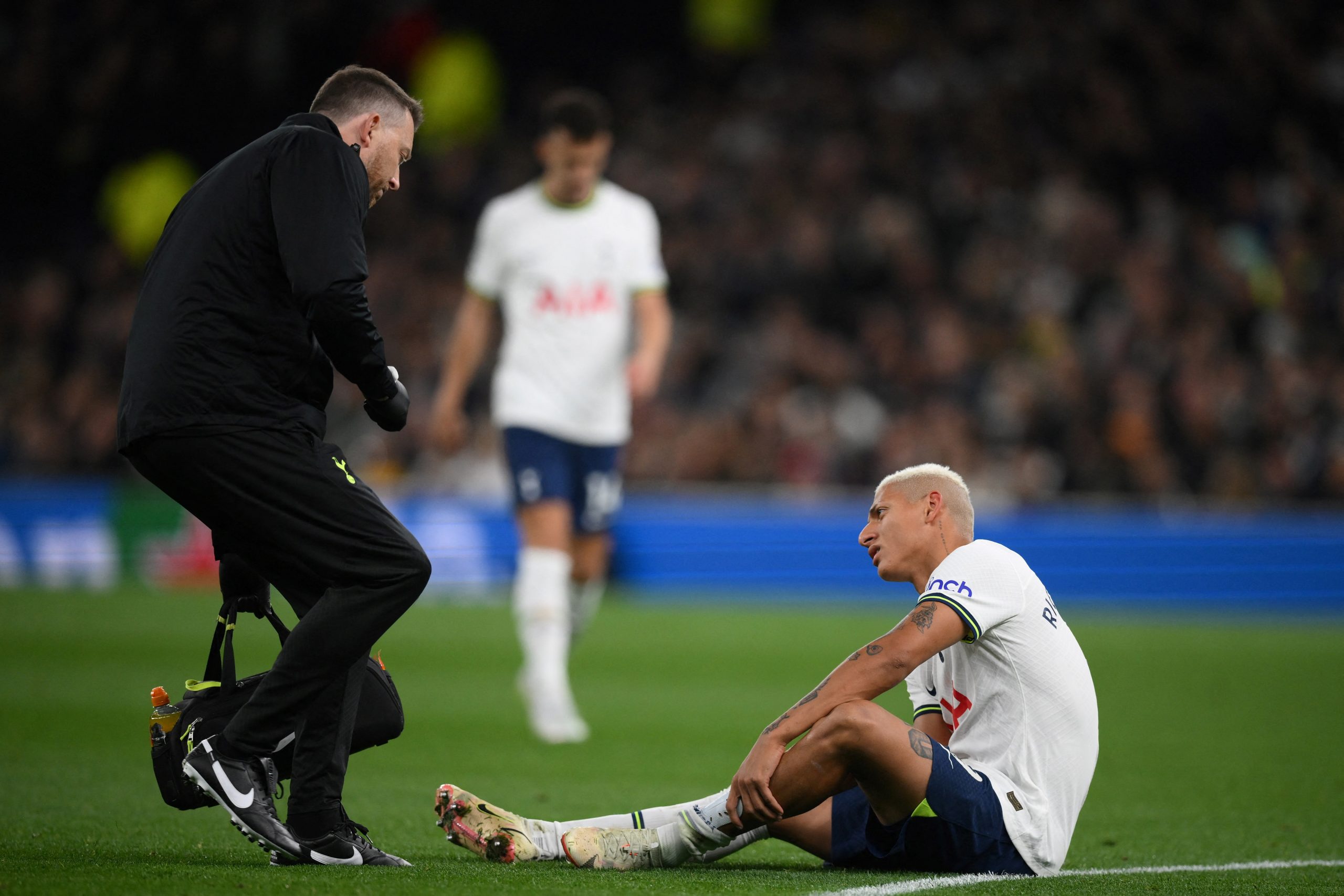 Richarlison set to miss the game against Manchester United. (Photo by DANIEL LEAL/AFP via Getty Images)