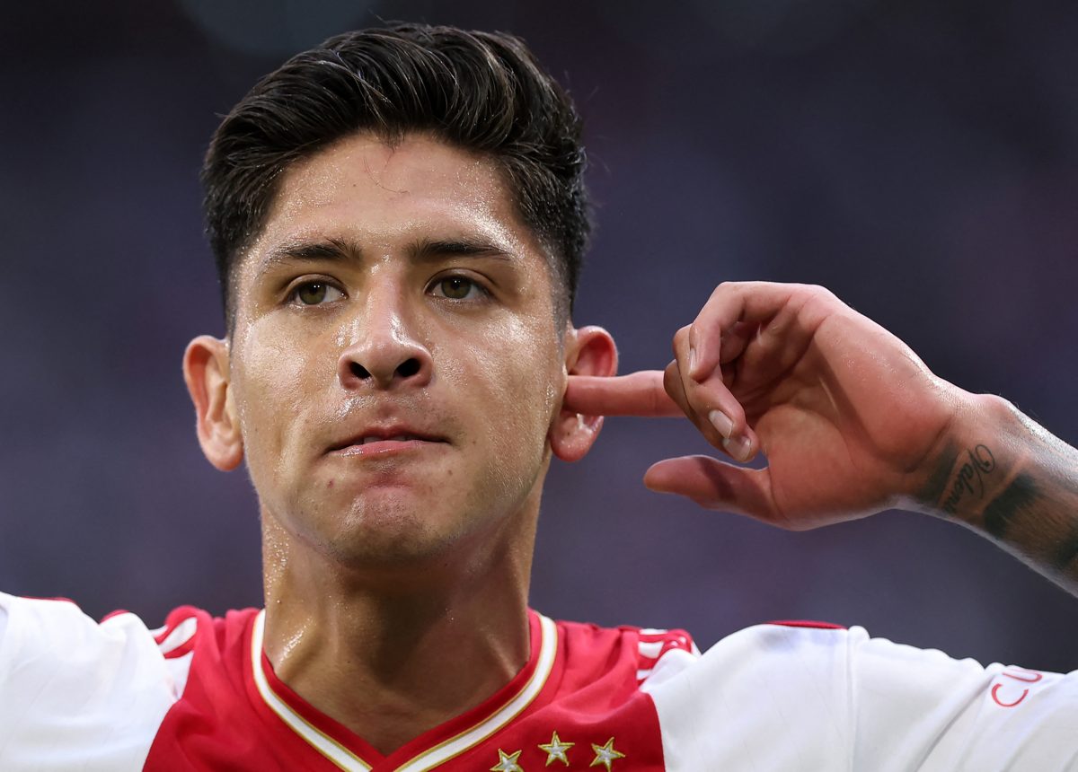 Former Ajax midfielder, Edson Alvarez. (Photo by KENZO TRIBOUILLARD/AFP via Getty Images)