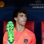 Atletico Madrid's Portuguese forward Joao Felix its on the bench ahead of the UEFA Champions League 1st round, group B, football match between Club Atletico de Madrid and Club Brugge at the Wanda Metropolitano stadium in Madrid on October 12, 2022.