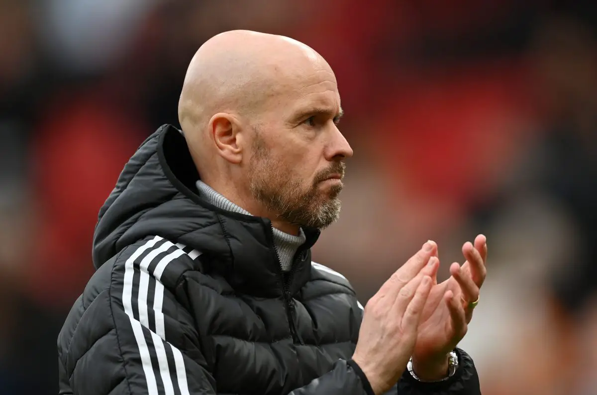Erik ten Hag plays down links to Tottenham before taking over at Manchester United.  (Photo by Dan Mullan/Getty Images)