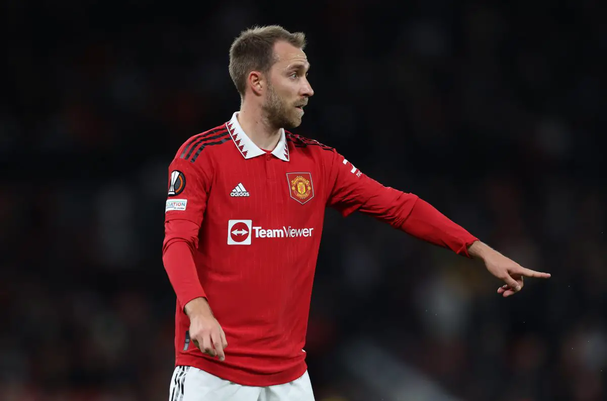 Manchester United star Christian Eriksen is in contention to feature against Tottenham.