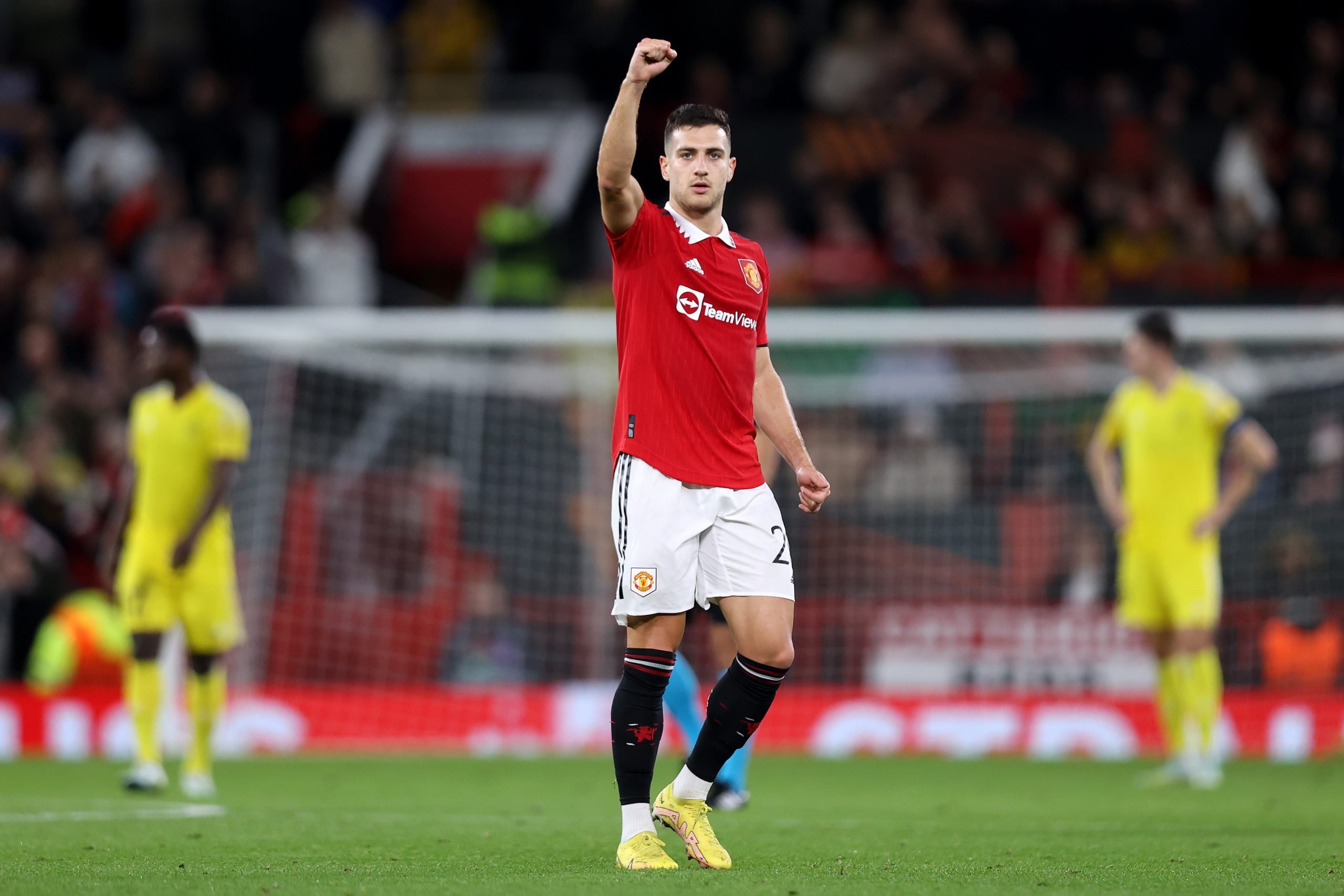 Diogo Dalot of Manchester United. (Photo by Naomi Baker/Getty Images)