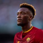 Tammy Abraham of AS Roma looks on during the UEFA Europa League group C match between Real Betis and AS Roma at Estadio Benito Villamarin on October 13, 2022 in Seville, Spain