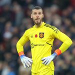 David De Gea of Manchester United looks dejected following their side's defeat in the Premier League match between Aston Villa and Manchester United at Villa Park on November 06, 2022 in Birmingham, England.