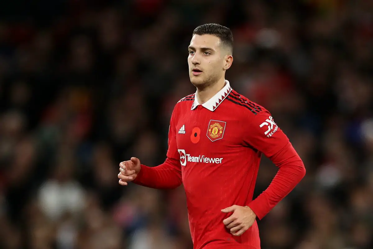 Diogo Dalot is back in training for Manchester United.