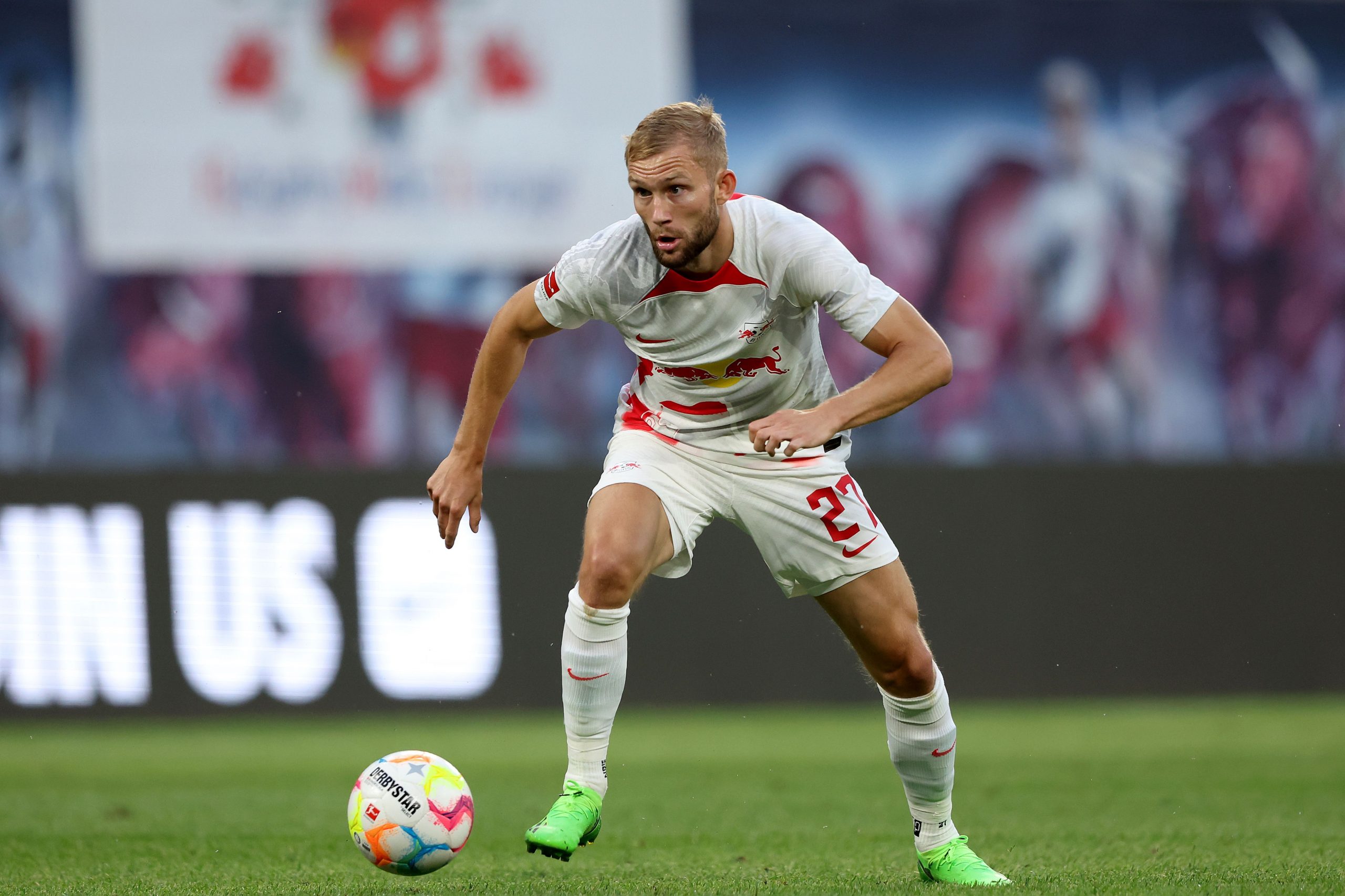 RB Leipzig midfielder and Manchester United summer target Konrad Laimer open to Premier League move.