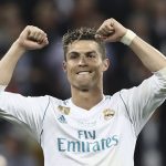 Real Madrid's Portuguese forward Cristiano Ronaldo celebrates after winning the UEFA Champions League final football match between Liverpool and Real Madrid at the Olympic Stadium in Kiev, Ukraine on May 26, 2018