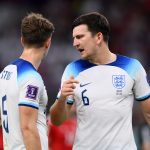 John Stones (L) and Harry Maguire of England.