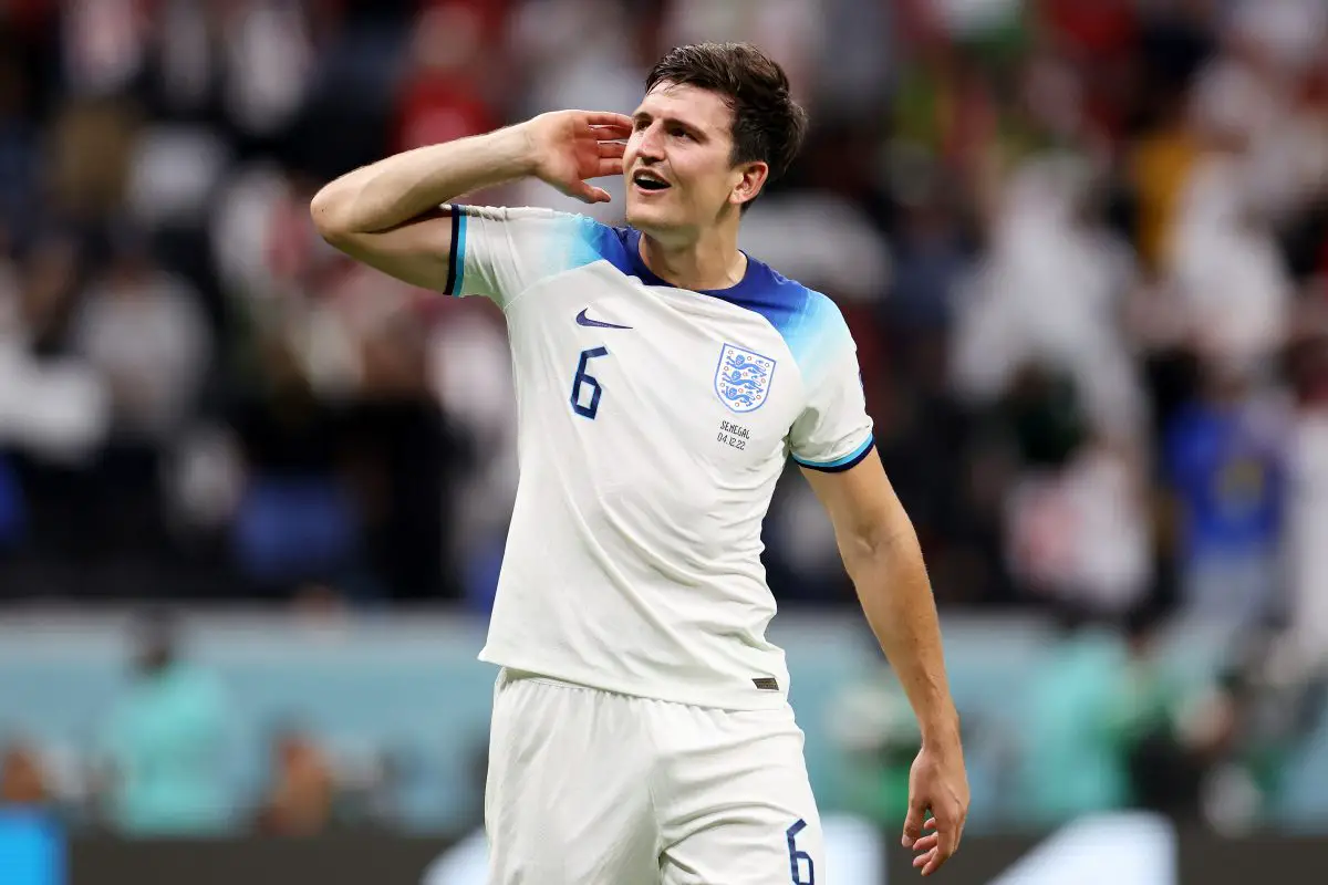Arsenal goalkeeper Aaron Ramsdale admires Manchester United centre-back Harry Maguire for England. 