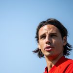 Switzerland's goalkeeper Yann Sommer takes part in a training session at the University of Doha training facilities in Doha on December 5, 2022, on the eve of the Qatar 2022 World Cup Round of 16 football match between Portugal and Switzerland