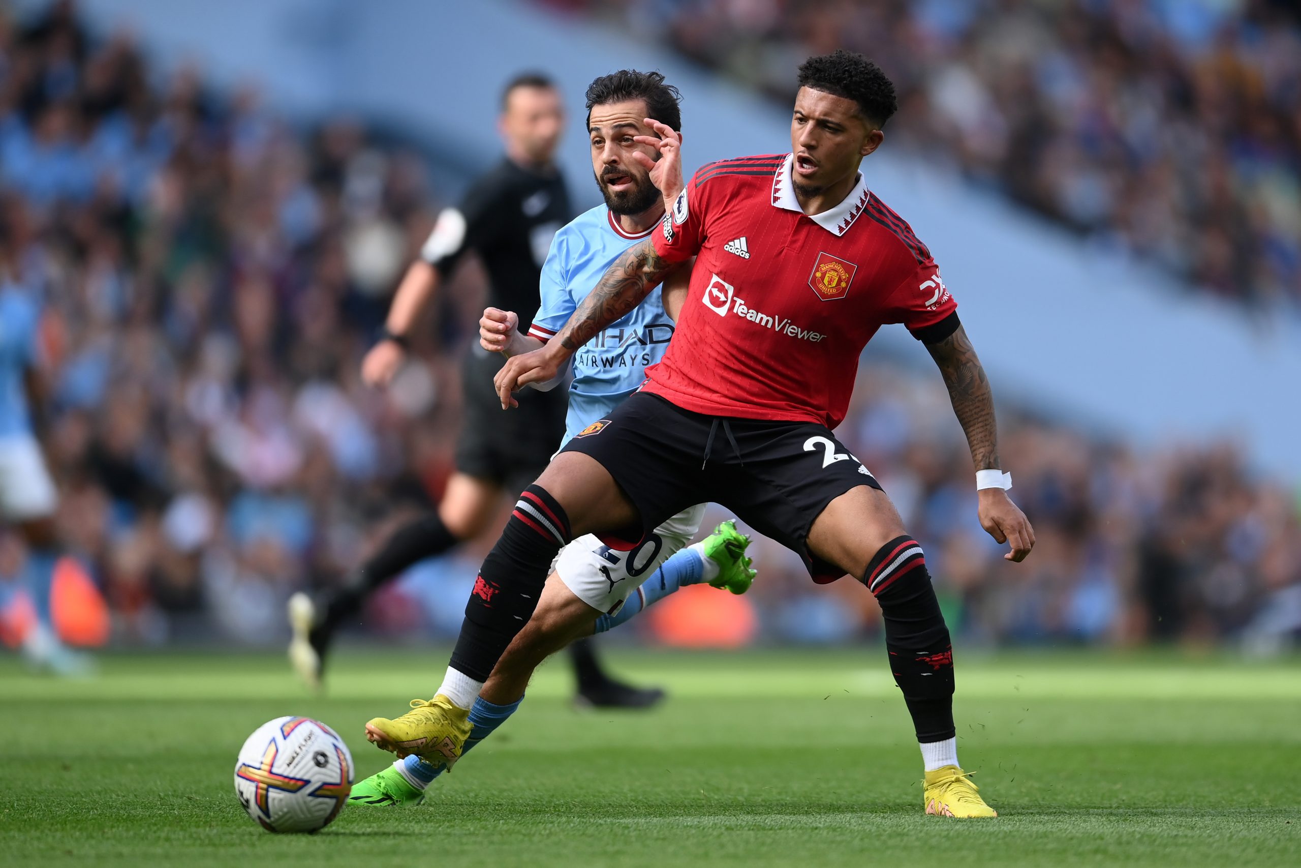 Erik ten Hag could allow Manchester United forward Jadon Sancho to leave on loan in January.