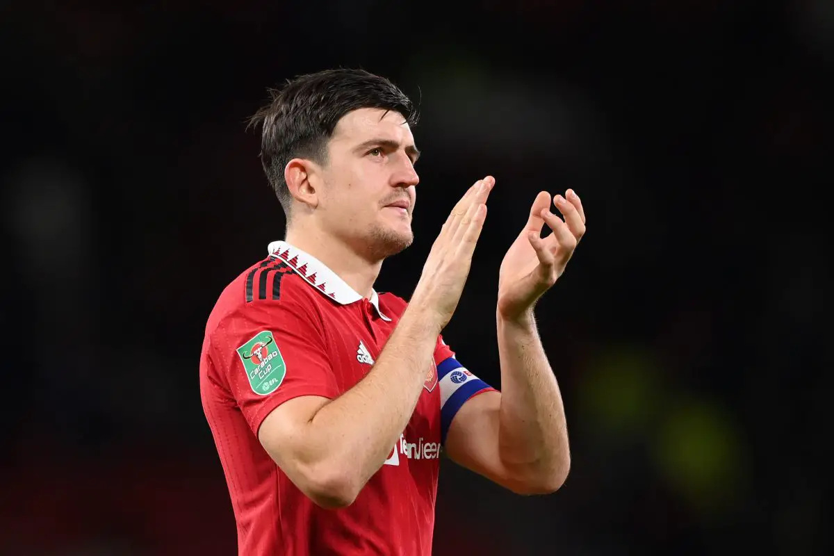 Harry Maguire of Manchester United is enjoying a revival (Photo by Stu Forster/Getty Images)