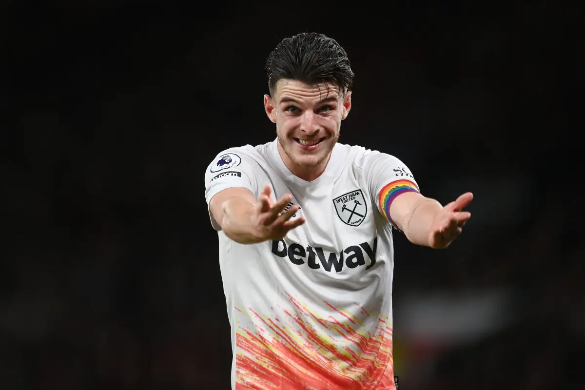 Chelsea are leading Manchester United in the race for Declan Rice of West Ham.