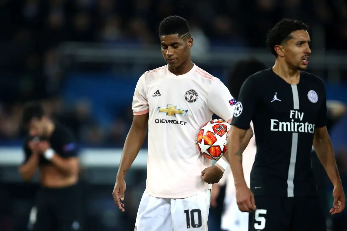 Manchester United forward Marcus Rashford is a priority for PSG.