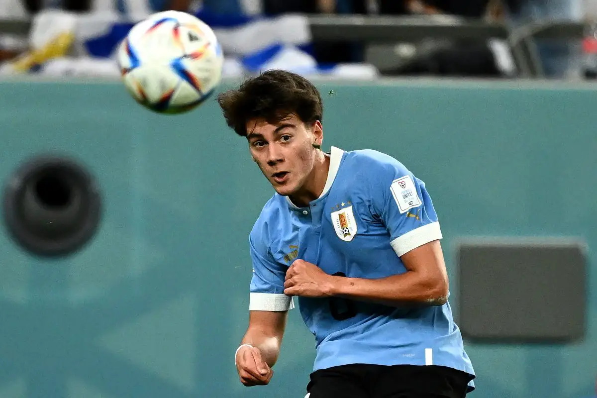 Uruguayan talent Facundo Pellistri could leave Manchester United on loan this summer (Photo by JEWEL SAMAD/AFP via Getty Images)