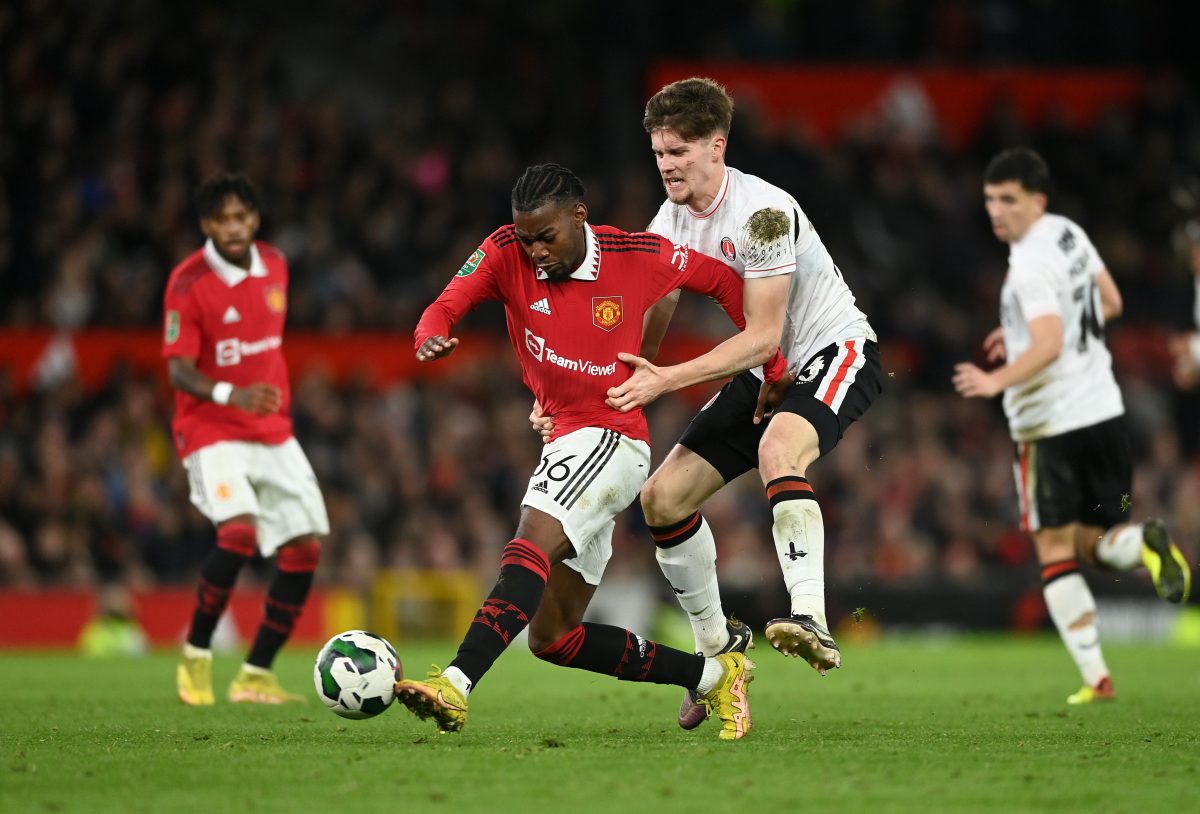 Manchester United receive a decent sum by selling the Swedish star Anthony Elanga (Photo by Gareth Copley/Getty Images)