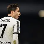 Federico Chiesa of Juventus during the Serie A match between SSC Napoli_Juventus at Stadio Diego Armando Maradona on January 13, 2023 in Naples, Italy.