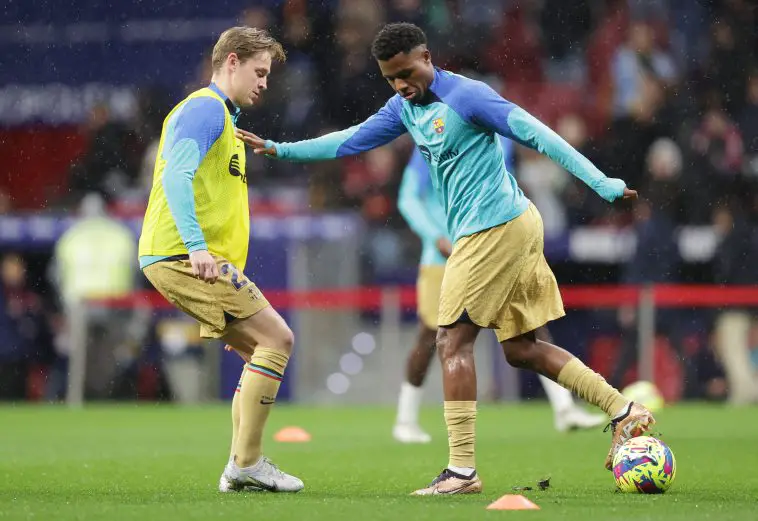 Barcelona financial issues a boost for Manchester United amidst Ansu Fati and Frenkie de Jong interest.