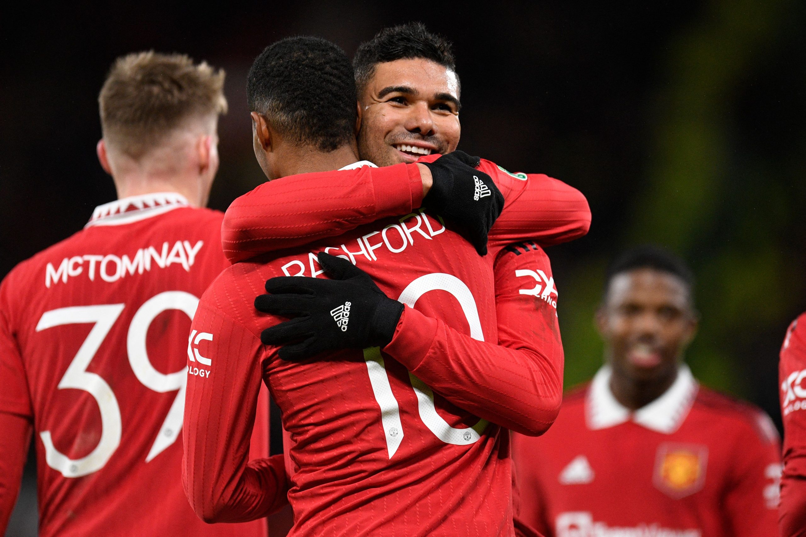 Marcus Rashford delighted for Manchester United midfielder Casemiro after Carabao Cup win.