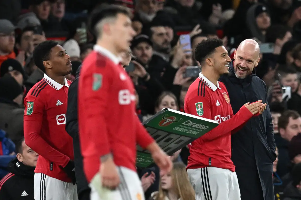 Aston Villa are set to make a January move for Manchester United star Jadon Sancho.