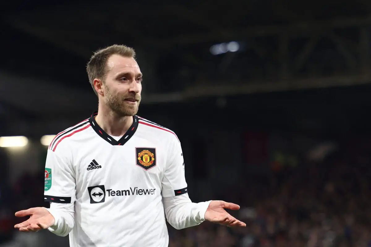 Manchester United confirm midfielder Christian Eriksen out for considerable period due to injury.